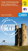The Cotswolds - Burford,  Chipping Campden,  Cirencester & Stow-on-the-Wold OS Explorer Active Map OL45 (waterproof)