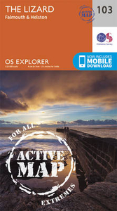 The Lizard - Falmouth & Helston OS Explorer Active Map 103 (waterproof)