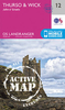 Thurso,  Wick & John O’Groats OS Landranger Active Map 12 (waterproof)