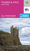 Thurso,  Wick & John O’Groats OS Landranger Map 12 (paper)