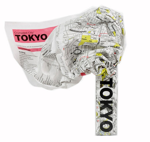 Tokyo Crumpled City Map