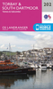 Torbay,  South Dartmoor,  Totnes & Salcombe OS Landranger Map 202 (paper)