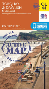 Torquay & Dawlish - Newton Abbot OS Explorer Active Map OL44 (waterproof)