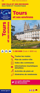 Tours and its Environs IGN Map