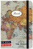 Travels Vintage Map- Notebook - Small