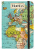 Travels Vintage Map - Notebook - Small