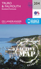 Truro,  Falmouth & Roseland Peninsula OS Landranger Active Map 204 (waterproof)