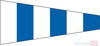 TURN Code Signal Pennant - 15 x 12 inch - printed