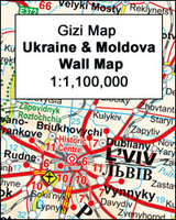 Ukraine - Moldova Wall Map