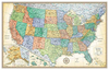 USA Rand McNally Classic Wall Map ENCAPSULATED