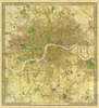 Wall Hanging Stanfords Map of London 1878