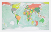World Future Mapping Winkel Tripel Wall Map PLASTIC COATED