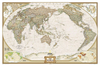 World NGS Executive Pacific-Centered Wall Map PAPER
