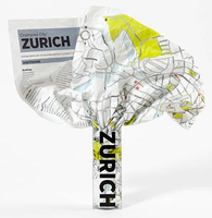 Zurich Crumpled City Map