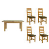 Manor Rectangular Table + 4 Ladder Back Chairs