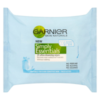 Garnier Skin Naturals Simply Essential Facial Cleansing Wipes 25 Wipes