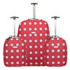 Mono Handle Red Dot 3 Piece Suitcase Set