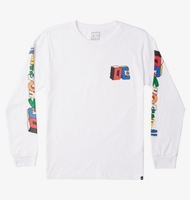 DC Jumble Up - Long Sleeve T-Shirt for Boys 8-16 - White - DC Shoes