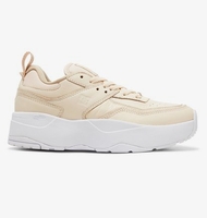 E.Tribeka Platform LE - Leather Platform Shoes for Women - Beige - DC Shoes