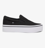 Trase Slip Platform - Slip-On Flatform Shoes - Black - DC Shoes