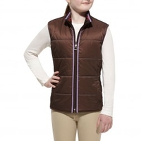 Ariat Childs Laurel Vest Girls Brown Gilet (Colour: Brown,  Size: XS)