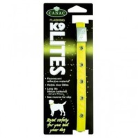 Canac K9 Lites Safety Fluorescent Collar - Reflective Dog Collars (Size: Small)