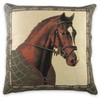 Evans Lichfield Green Horse Tapestry Front Cushion (Size: Each)