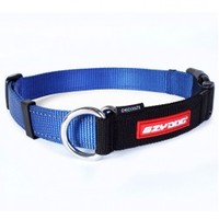 EzyDog Check-Mate Blue Dog Collar (Colour: Blue,  Size: Small)