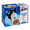 Felix Pouch Kitten Selection 12x100g Chunks in Jelly Tray