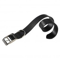 Ferplast Natural Leather Collar Black 25/53cm (Size: 25/53cm)