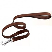 Ferplast VIP Brown Bull Leather Dog Lead (Size: S)