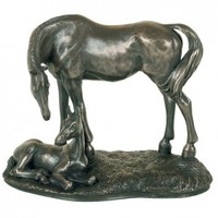 Genesis Mare & Foal (Large) Figurine (Size: Each)