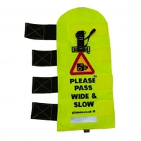 Gizapaw Hi Vis Horse Tail Sleeve Pass Slow + Micro Camera (Size: Each)