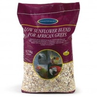 Johnston & Jeff African Grey Parrot Low Sunflower - Bird Food (Size: 12.75kg)