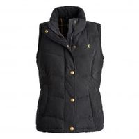 Joules Ladies Higham Black Gilet (Colour: Black,  Size: 12)