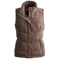 Joules Ladies Higham Brown Padded Gilet (Colour: Brown,  Size: 12)
