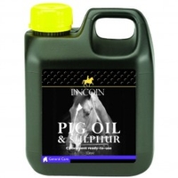 Lincoln Pig Oil and Sulphur for Horses (Size: 1 L)