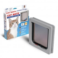 Petmate Cat Flap Lockable 304W - Cat Housing & Doors (Size: Each)