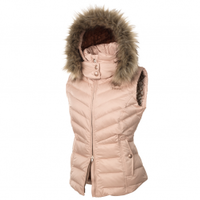 Pikeur Ladies Liv Down Champagne Waistcoat (Colour: Beige,  Size: XL)