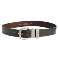 R M Williams 3 Piece Solid Hide 11/2" Chestnut Belt (Colour: Brown,  Size: 34 inch)