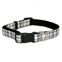 Rosewood Pet Green Check Dog Collar (Colour: Green,  Size: L)