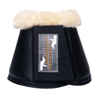 Schockemohle Black Bell Boots with Fur Trim (Colour: Black,  Size: L)