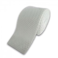 Shires Equetech Adults Knitted White Waffle Competition Tie (Colour: White,  Size: One Size)