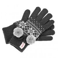 Tottie Black Nevis Gloves (Colour: Black,  Size: One Size)