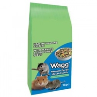 Wagg Hamster,  Gerbil & Mouse Munch - Small Animal Food (Size: 1 kg) 1kg