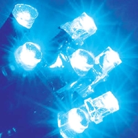 100 Electric Blue Multi-Function Outdoor Solar LED Lights