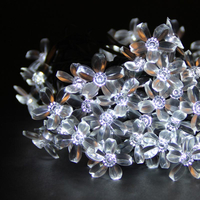 100 Ice White Cherry Blossom LED Lights with Memory Controller
