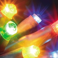 100 Multi-Colour Static Outdoor LED Christmas Lights