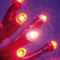 120 Fiery Red Chasing Outdoor LED Christmas Lights