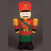 120cm Inflatable Nutcracker With 4 LED Lights and Blower